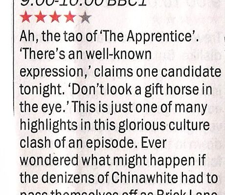 apprentice-Time Out